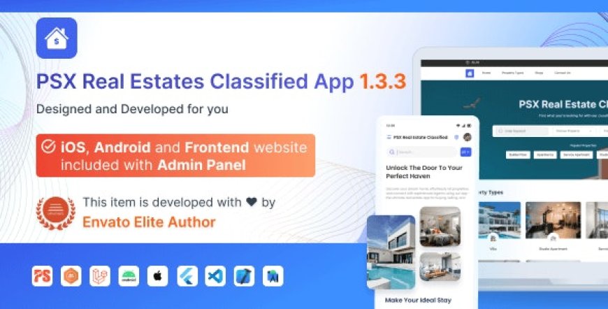 Classified For RealEstates v1.3.3 - Classified App with Frontend and Admin Panel