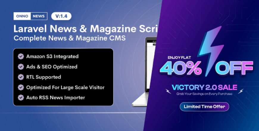 ONNO v1.4.3 - Laravel News & Magazine Script - nulled