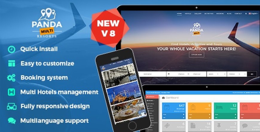 Panda Multi Resorts v8.1.5 - Booking CMS for Multi Hotels