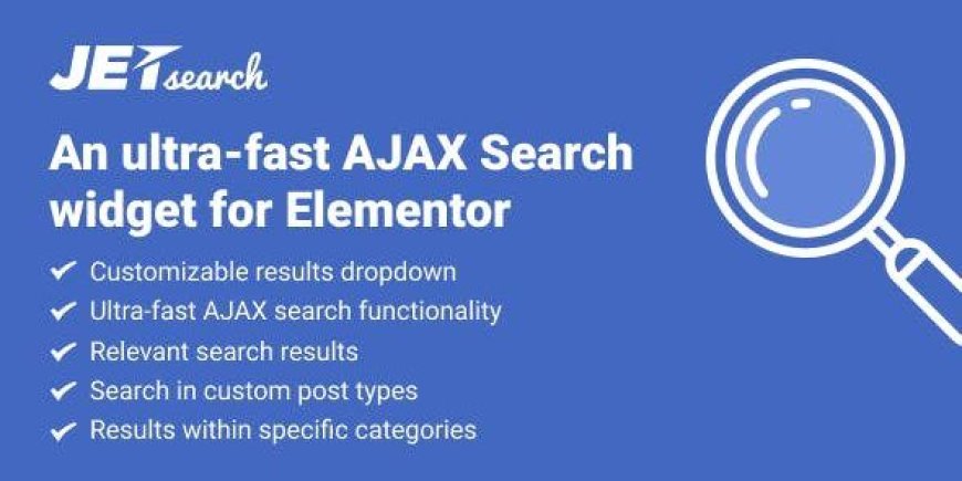 JetSearch v3.5.3 - AJAX Search widget for Elementor