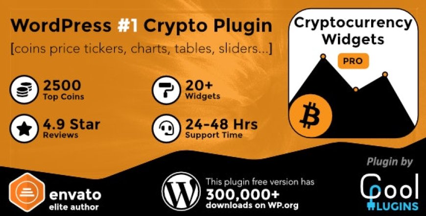 Cryptocurrency Widgets Pro v3.9.4 - WordPress Crypto Plugin