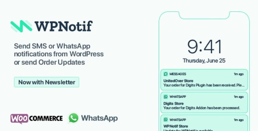 WPNotif v3.0.0 - WordPress SMS & WhatsApp Notifications