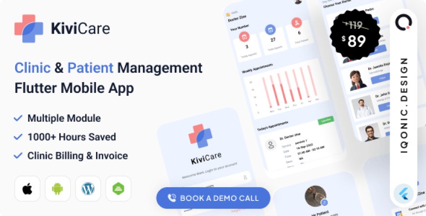 KiviCare Flutter 3.x App - Clinic & Patient Management System v9.4.0