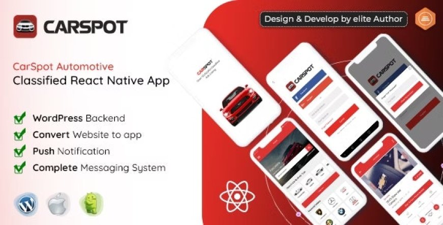 CarSpot v1.9.4 - Dealership Classified React Native App