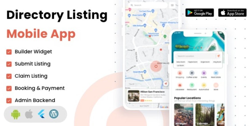 Listar FluxPro v1.3.2 - Flutter mobile directory listing & booking - Wordpress Backend