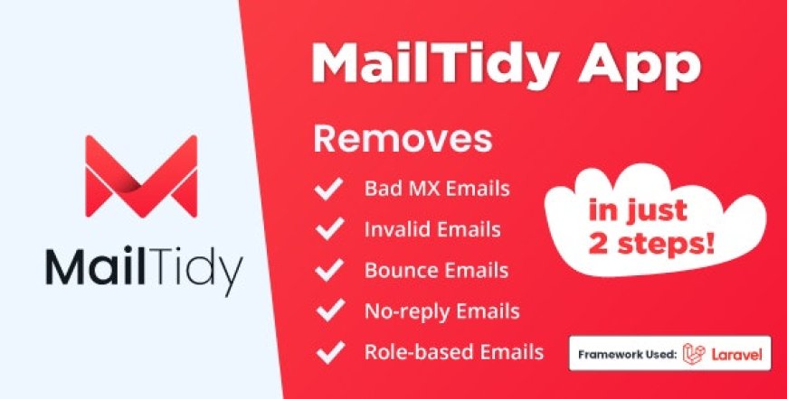 MailTidy v2.4 - Email List Cleaner SAAS Application - nulled