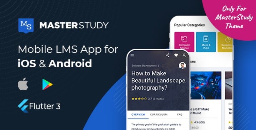 MasterStudy LMS Mobile App v2.2.9.2 - Flutter iOS & Android