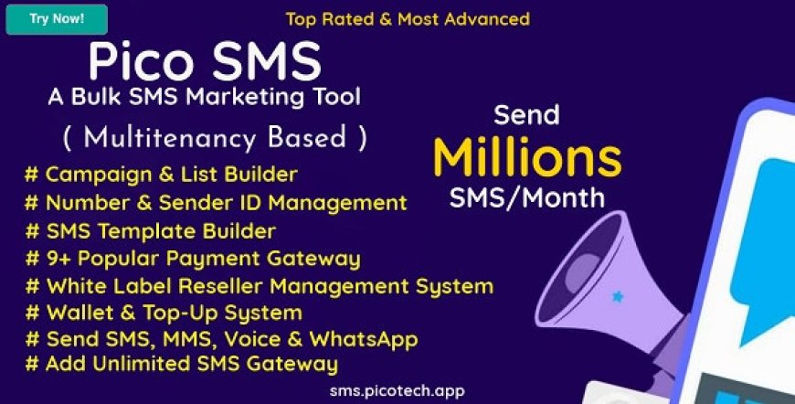 PicoSMS v5.6 - A Bulk SMS Marketing Tool - nulled