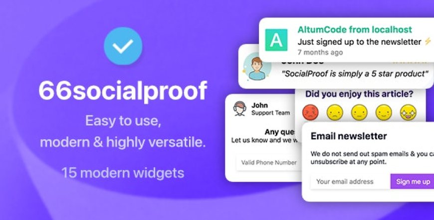 66socialproof v39.0.0 - Social Proof & FOMO Widgets Notifications (SAAS) - nulled