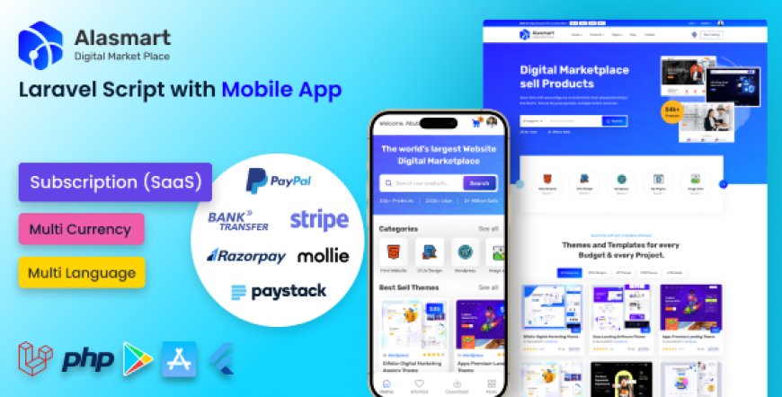 Alasmart v3.0.0 - Digital Product Download Marketplace Laravel Script