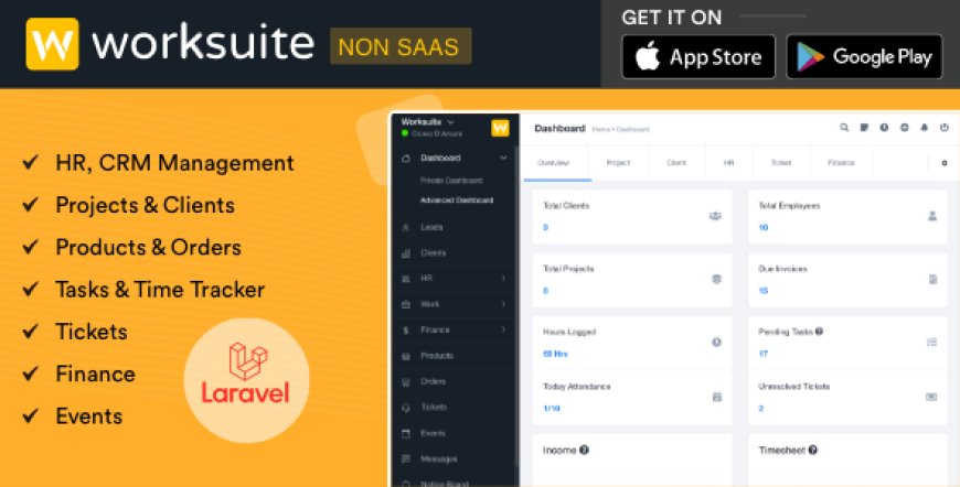 WORKSUITE v5.4.7 - HR, CRM and Project Management - nulled