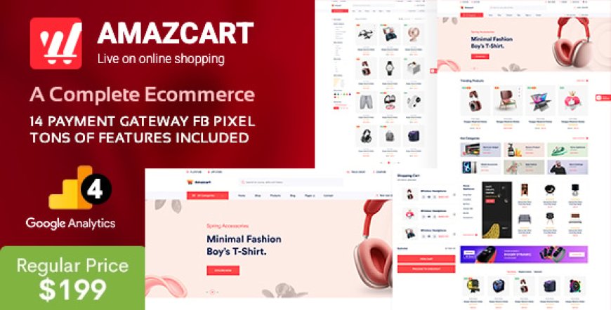 AmazCart v4.4 - Laravel Ecommerce System CMS - nulled