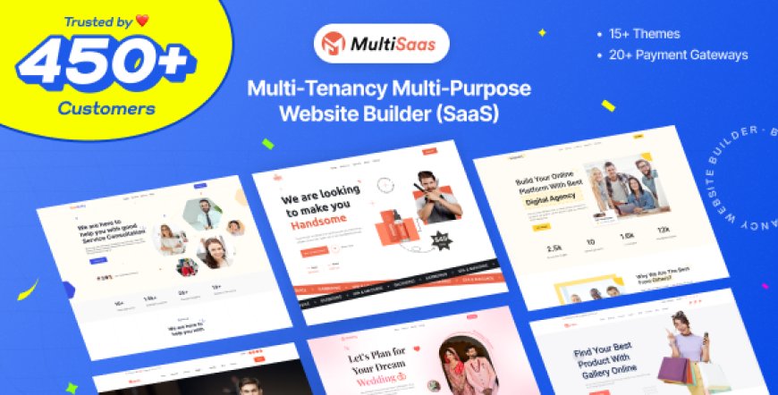 MultiSaas v2.4.0 - Multi-Tenancy Multipurpose Website Builder (Saas) - nulled