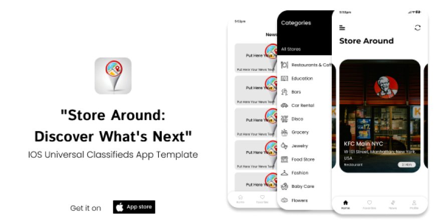 StoresAround - iOS Universal Store Finder App Template (Swift)