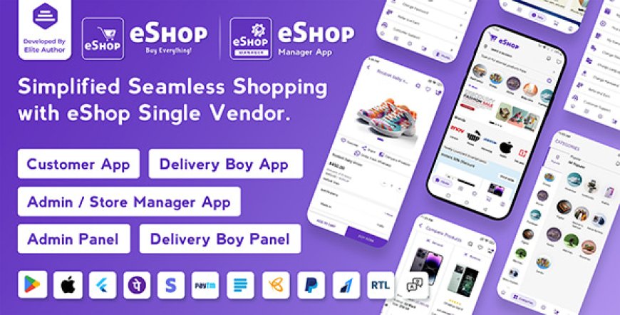 eShop v4.3.0 - eCommerce Single Vendor App - nulled