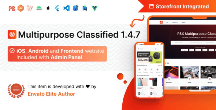 PSX v1.4.7 - Multipurpose Classified Flutter App with Frontend and Admin Panel - nulled