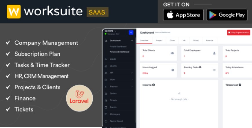 Worksuite Saas v5.4.4 - Project Management System - nulled