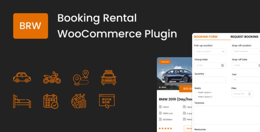 BRW v1.6.8 - Booking Rental Plugin WooCommerce