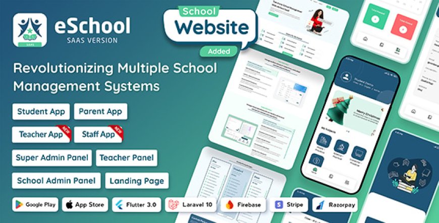 eSchool SaaS v1.3.3 - School Management System with Student - nulled