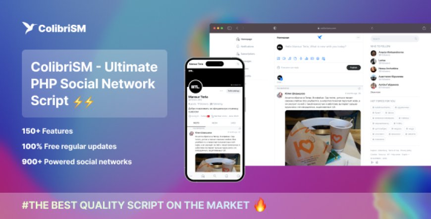 ColibriSM v1.4.0 - The Ultimate PHP Modern Social Media Sharing Platform - nulled