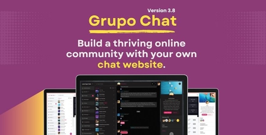 Grupo Chat v3.8.1 - Chat Room & Private Chat PHP Script - nulled