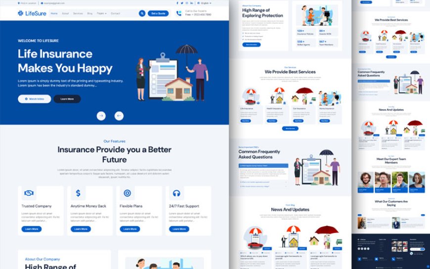 LifeSure – Bootstrap 5 Business Website Template