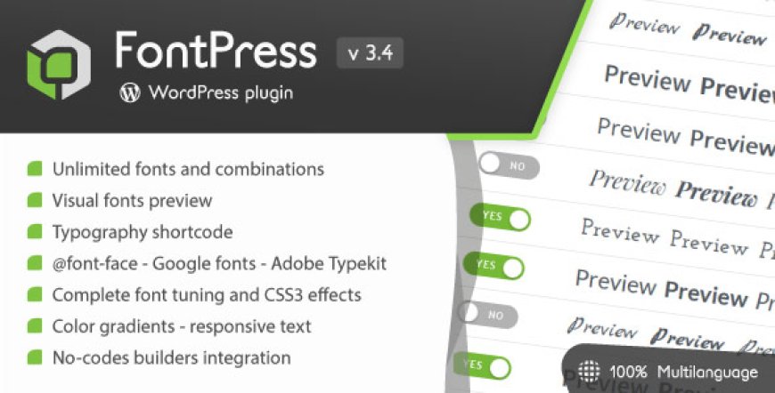 FontPress v3.4.1 - Wordpress Font Manager