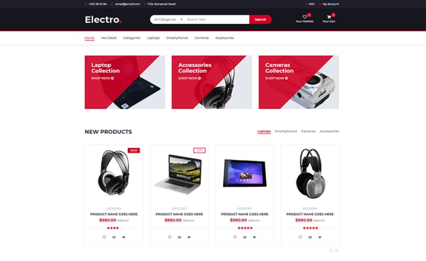 Electro – Multi-page Ready Bootstrap eCommerce Template