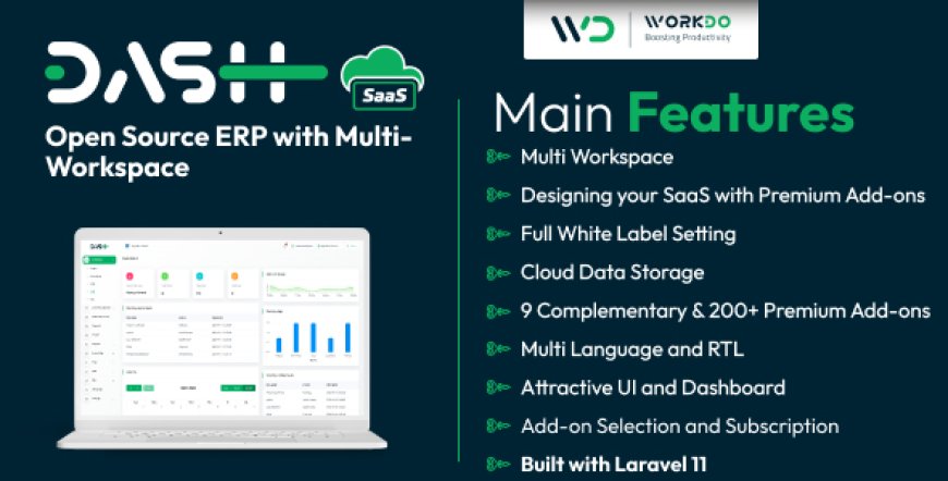 WorkDo Dash SaaS v5.0 - Open Source ERP with Multi-Workspace - nulled