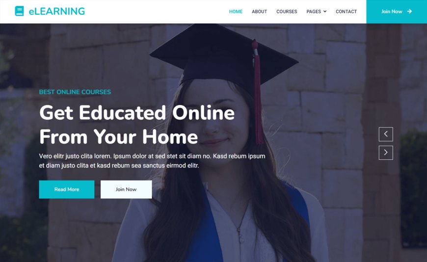 Elearning – Bootstrap5 CSS3 Education Website Template