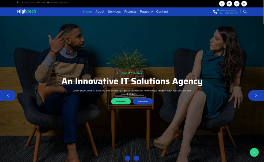 HighTechIT – Bootstrap5 HTML5 IT Solutions Website Template