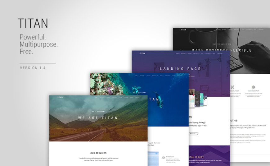 Titan – One page / Multi page Multipurpose Template made with HTML5 & Bootstrap