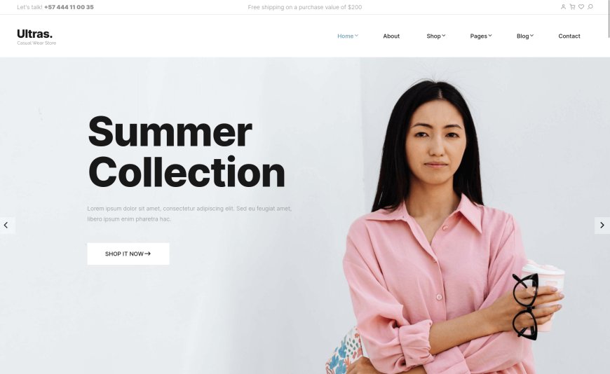 Ultras – Multi-page eCommerce Website Template