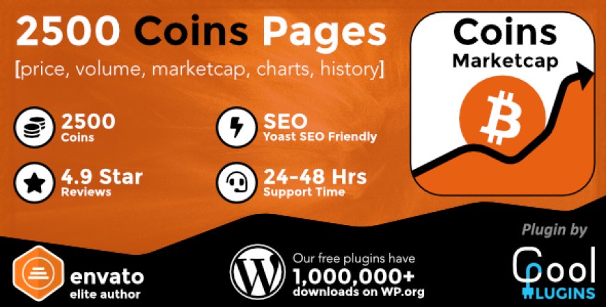 Coin Market Cap & Prices v5.5.6 - WordPress Cryptocurrency Plugin