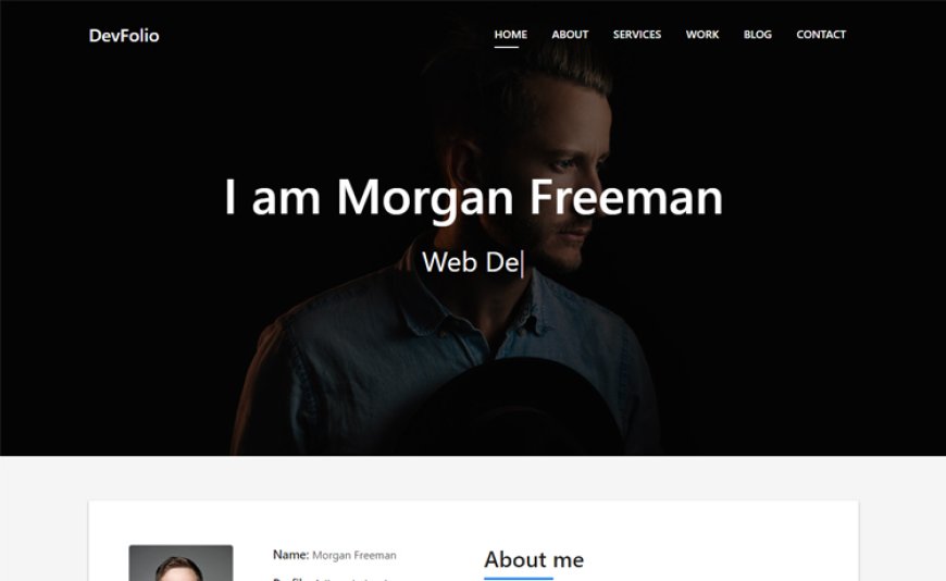 Devfolio – Bootstrap 4 HTML5 portfolio website template