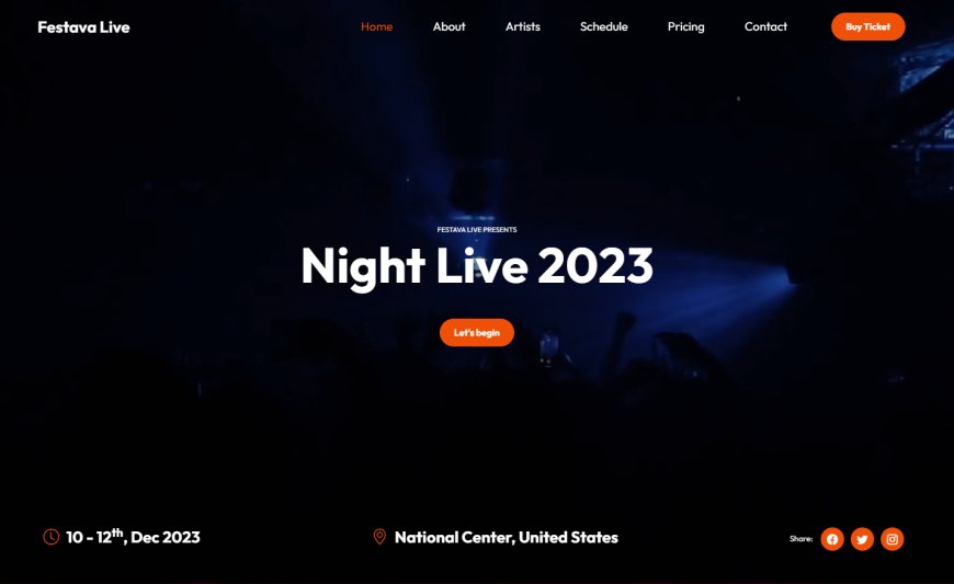FestaveLive – Bootstrap 5 HTML5 Landing Page Template