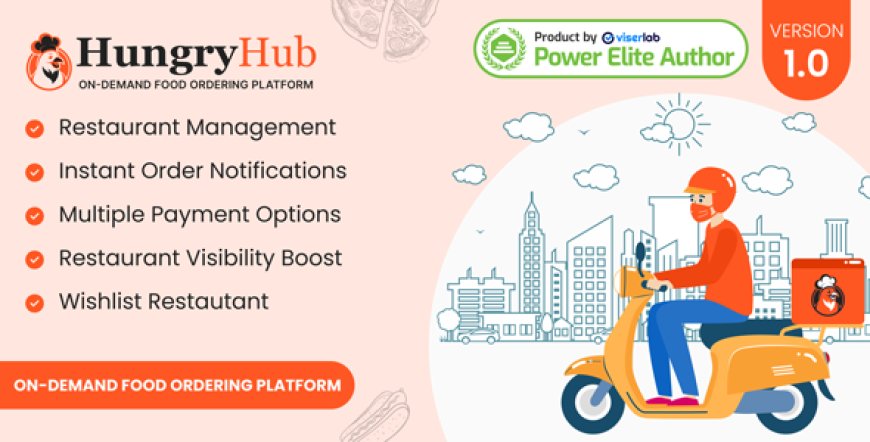 HungryHub v1.0 - On Demand Food Ordering Platform - nulled