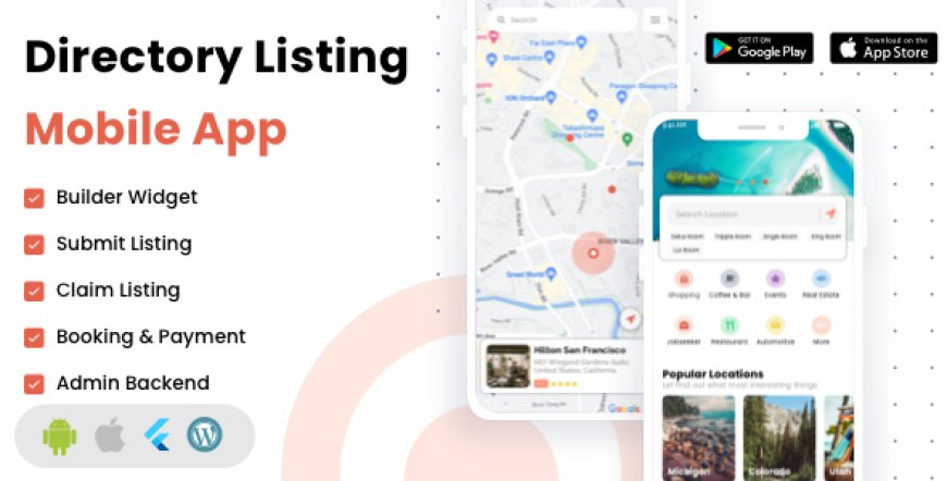 Listar FluxPro v1.3.3 - Flutter mobile directory listing & booking - Wordpress Backend