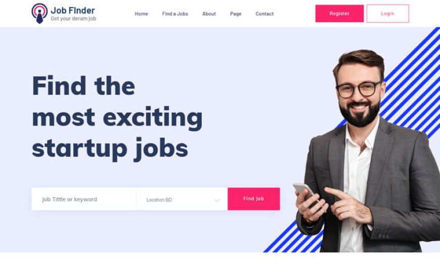 JobFinderPortal – Bootstrap 4 HTML5 Job Portal Website Template