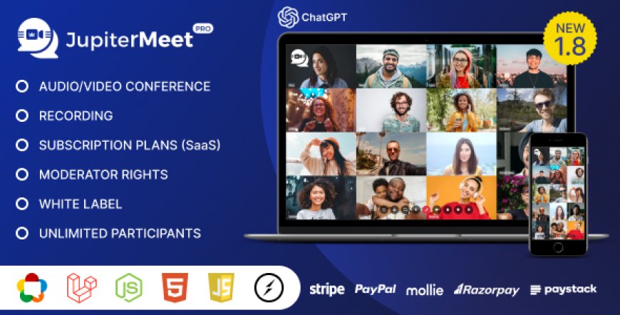 JupiterMeet Pro v1.8.3 - White Label Video Conference - nulled