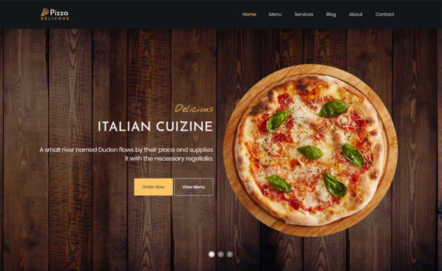 Pizza – Bootstrap 4 HTML5 pizza website template