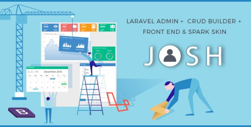 Josh v11.0.2 - Laravel Admin Template + Front End + CRUD