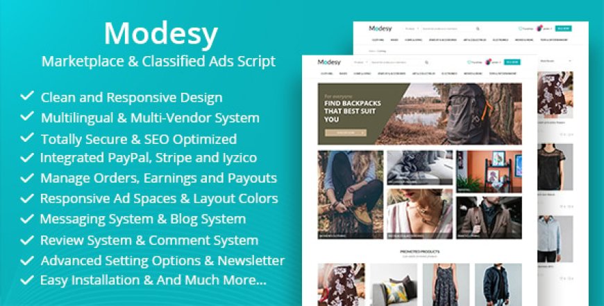 Modesy v2.5 - Marketplace & Classified Ads Script - nulled