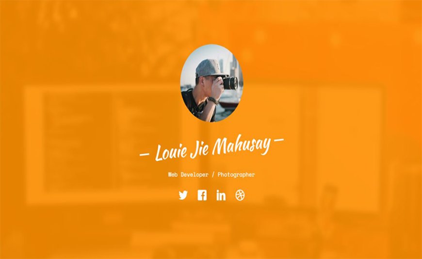 Profile – One Page Portfolio Bootstrap Template