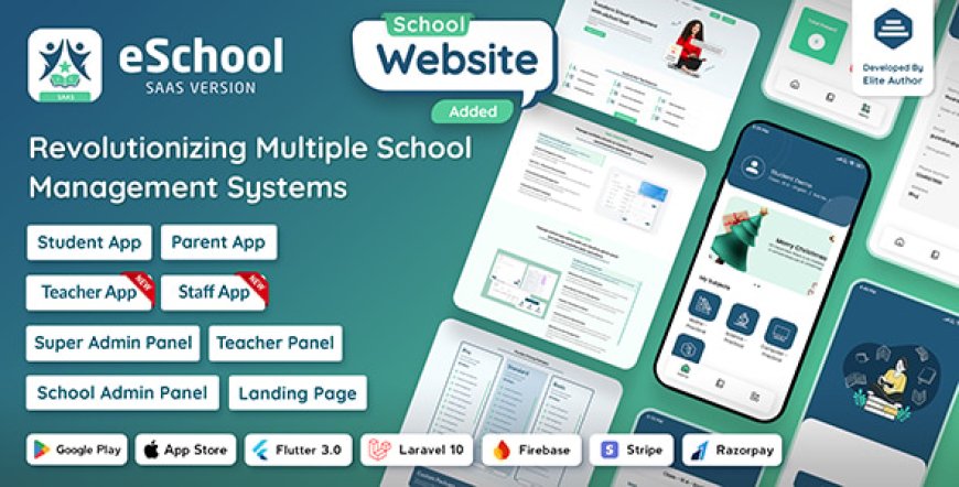 eSchool SaaS v1.4.1 - School Management System with Student - nulled