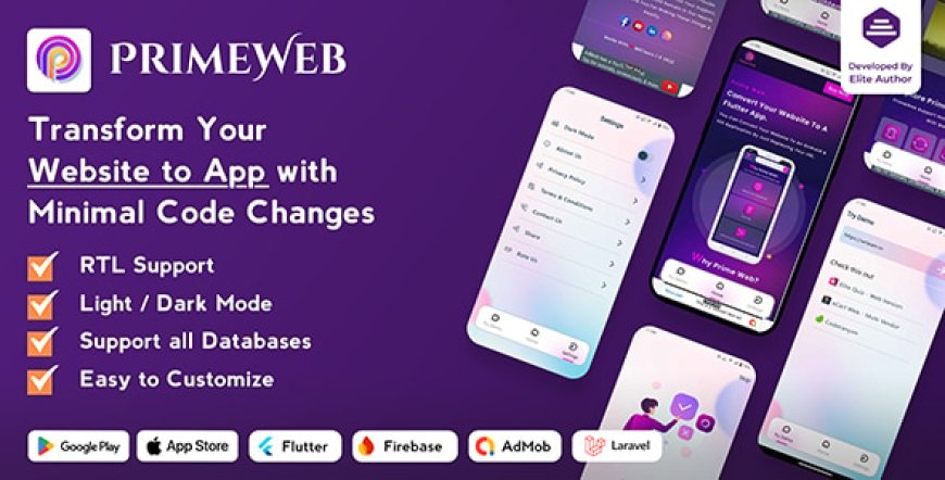 Prime Web v2.0.1 - Convert Website to a Flutter App