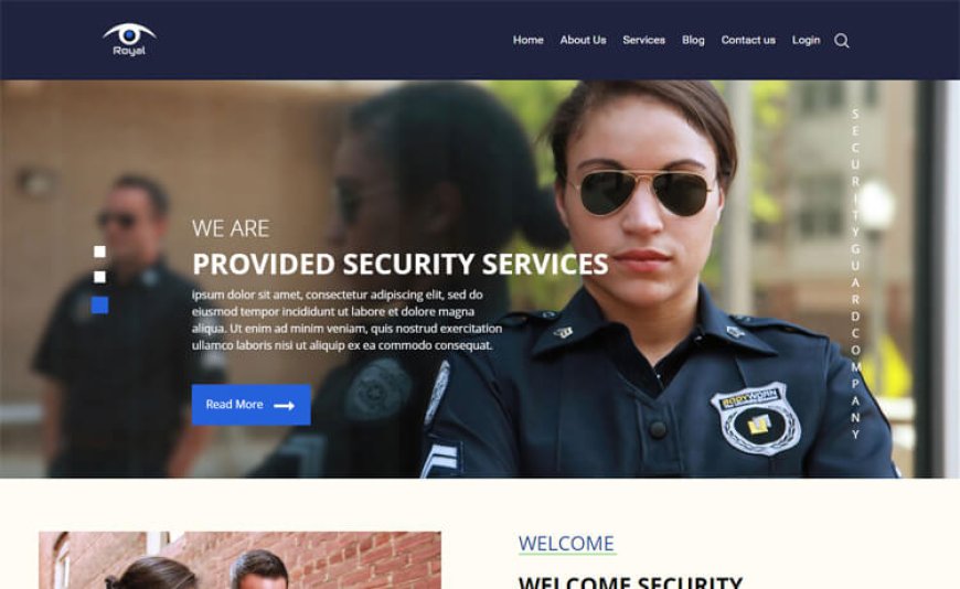 Royal – Bootstrap 4 HTML5 Security Agency Website Template