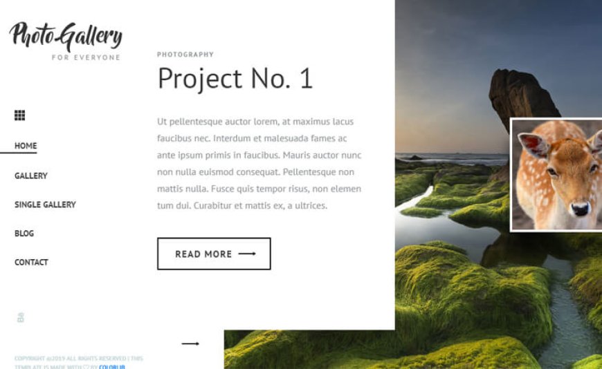 PhotoGallery – HTML5 Bootstrap 4 Photo Gallery Website Template