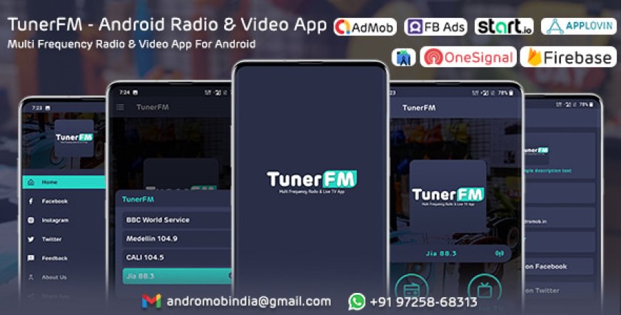 TunerFM v1.0 - Android Radio & Live TV App (Multi Frequency)