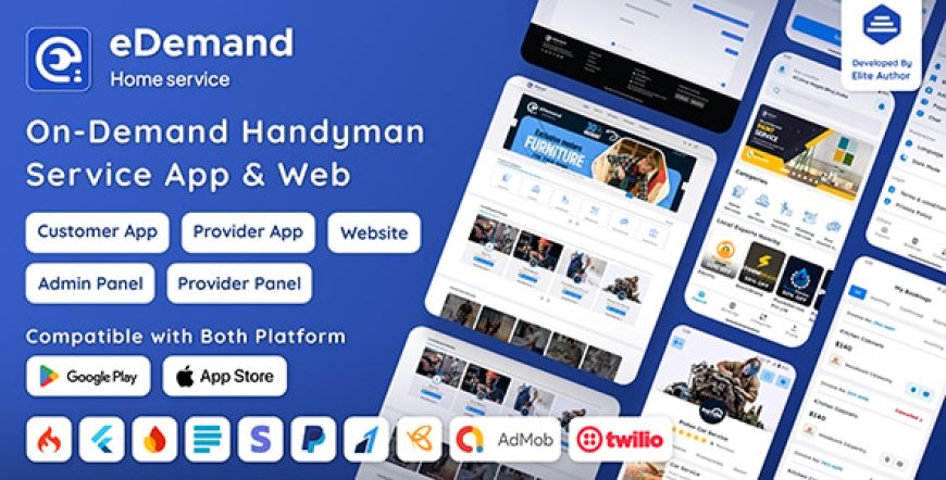 eDemand v2.9.0 - Multi Vendor On Demand Handy Services - nulled